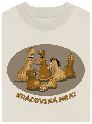 Kráľovská hra unisex mikina bez kapucne Off White