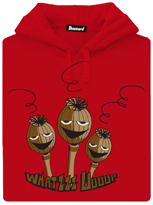 Makovica pánska mikina klokanka Red