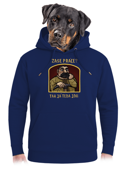 Zase práce? unisex mikina premium Navy