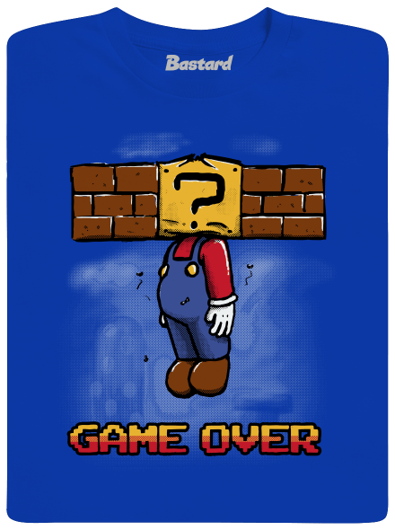 Game Over detské tričko Royal Blue