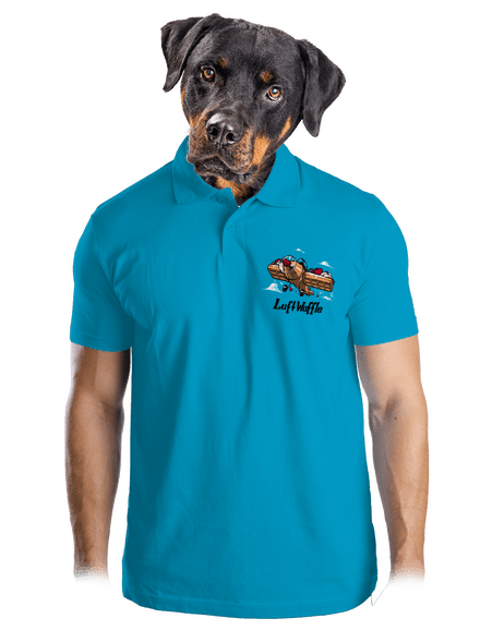 Luftwaffle pánska polokošeľa Blue Atol