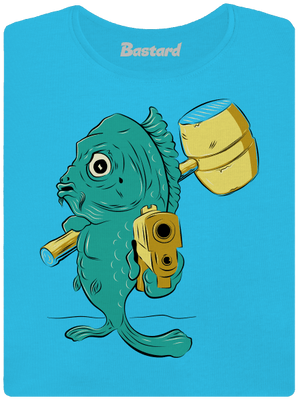 Posledná štedrovečerná dámske tričko s lemom Blue Atol