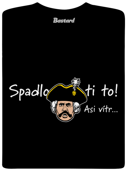 Spadlo ti to pánske dlhý rukáv Black