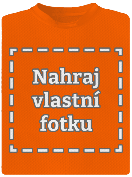 Vlastná potlač detské športové tričko Neon Orange