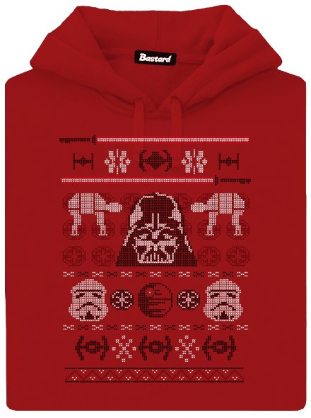 Vader na svetri dámska mikina klokanka Red Mal