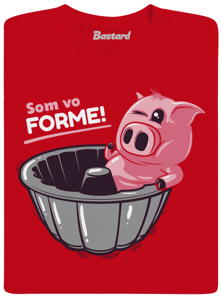 Vo forme detské tričko Red
