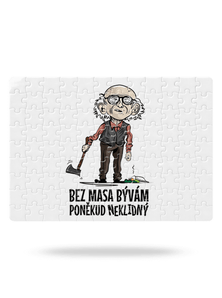 Neklidný bez masa puzzle White