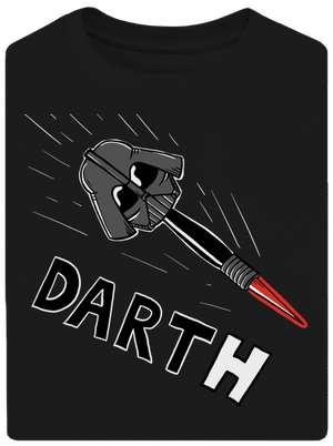 Dart(h) unisex tričko oversized Black