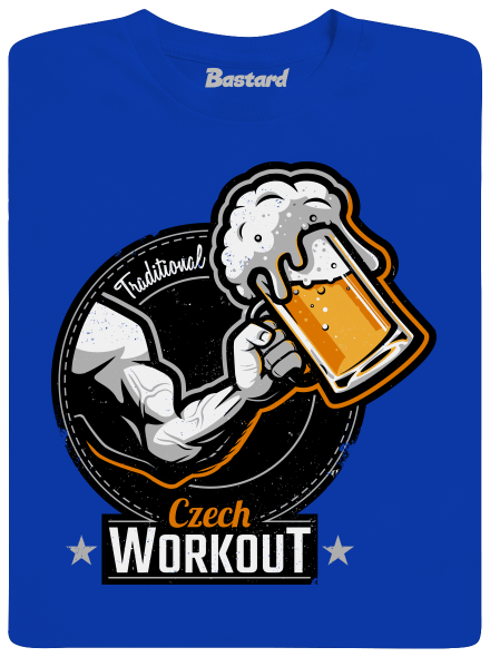 Czech workout pánske dlhý rukáv Royal Blue