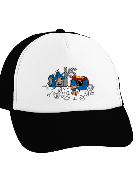 Súboj superhrdinov šiltovka truckerka Black cap