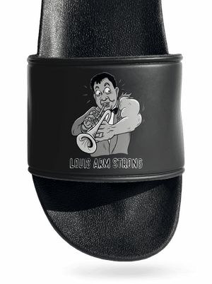 Louis Armstrong šľapky Black