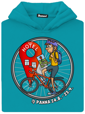 Cyklistický horoskop: Panna detská mikina klokanka Hawaiian Blue