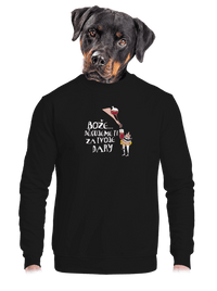 unisex mikina bez kapucne