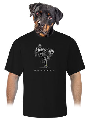 Robokop unisex tričko oversized Black