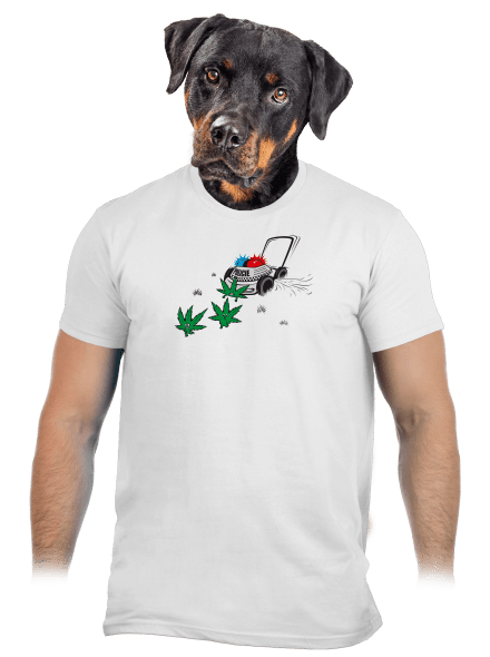Ganja kríza pánske tričko White