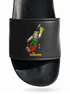 Záhradník šľapky Black