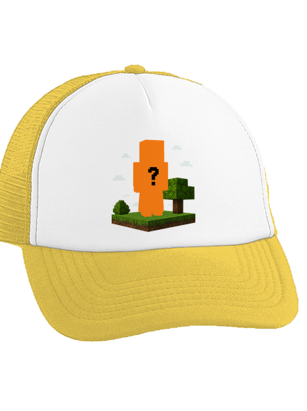 Minecraft z vlastnej fotky šiltovka truckerka Sunflower cap