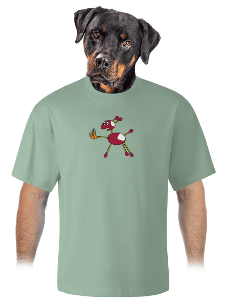 Gaštany unisex tričko oversized Sage