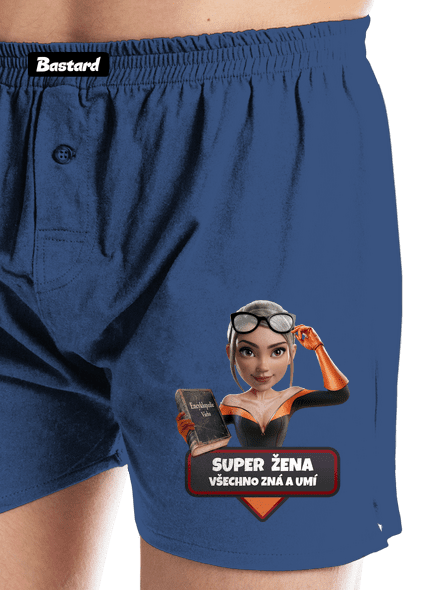 Super mama pánske trenky Blue
