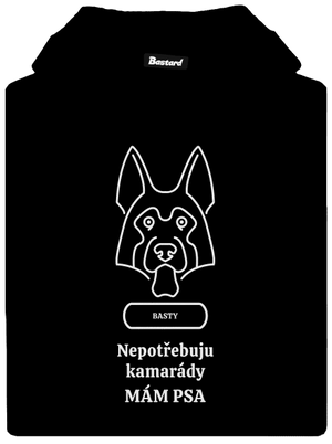 Nemôžem, mám psa dámska mikina klokanka Black