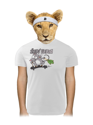 Šedí vedia - myšiak detské športové tričko White