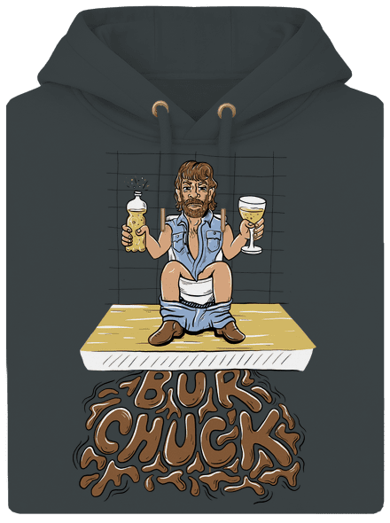 BurChuck unisex mikina premium Charcoal