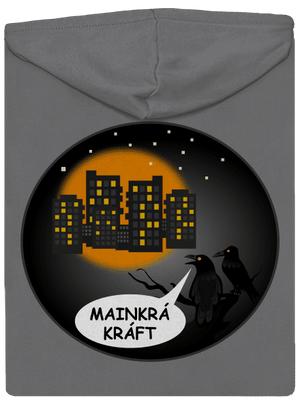 MainKráKráft dámska mikina na zips Steel Gray