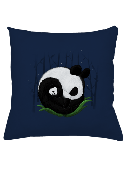 Dve spiace pandy vankúš Dark Navy