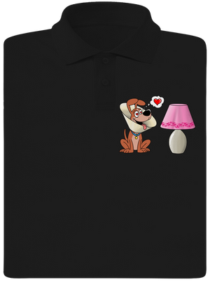 Zamilovaný pes pánska polokošeľa Black
