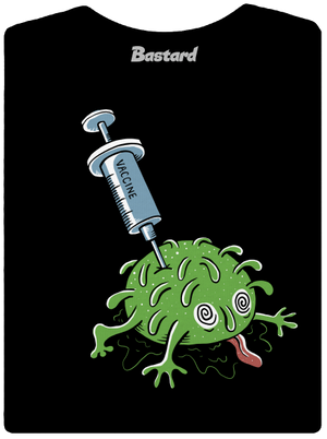 Zapichnutý covid dámske tričko Black