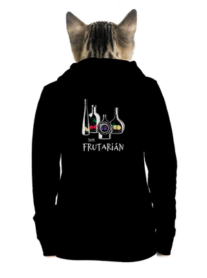 Frutarián dámska mikina na zips Black