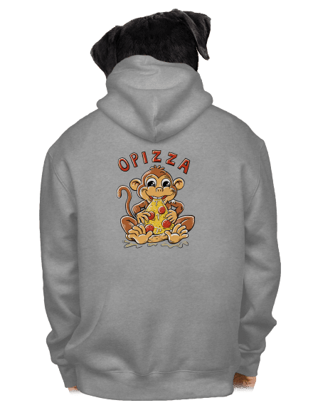 Opizza pánska mikina na zips Light Melange