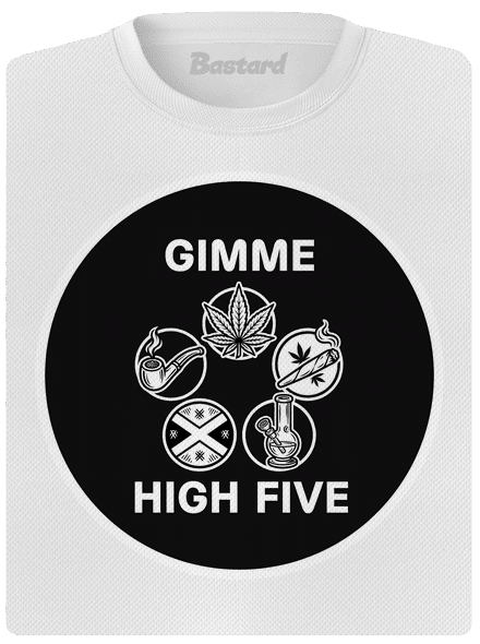 Gimme high five dámske športové tričko White