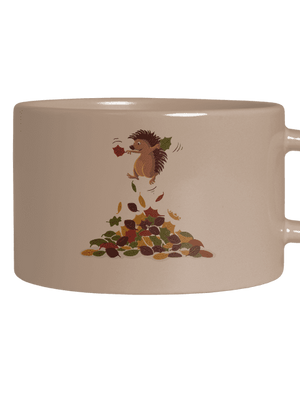 Radosť z lístia hrnček makronka Brown Macaron