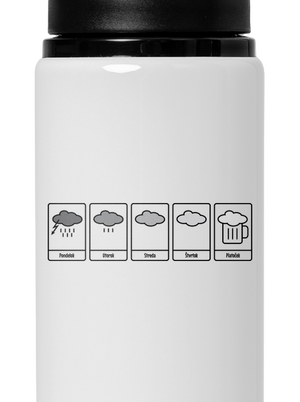 Predpoveď počasia flaša na vodu White