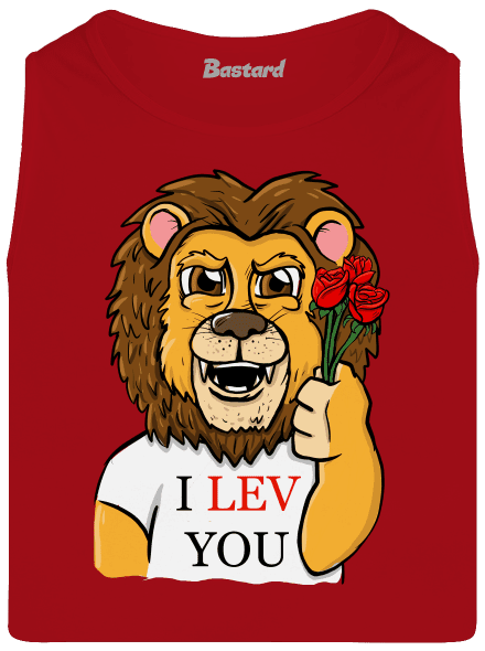I lev you pánske tielko Red