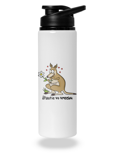 Šťastie vo vrecku flaša na vodu White
