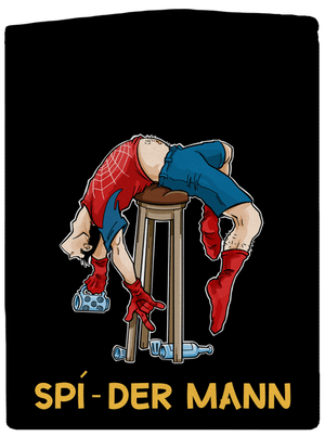 Spí-der Mann dámska mikina na zips Black