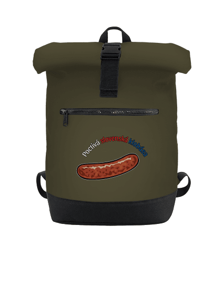Poctivá buchta a klobása batoh Military Green