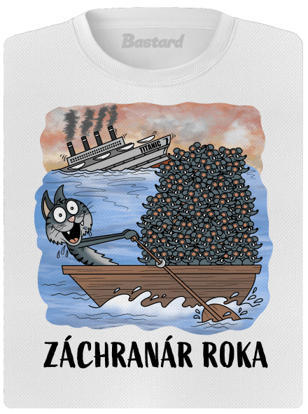 Záchranár roka dámske športové tričko White