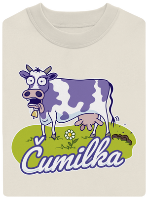 Čumilka unisex mikina bez kapucne Off White