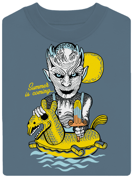 Summer is coming 2 unisex mikina bez kapucne Nordic Blue