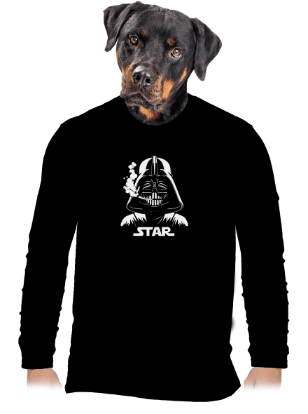 Darth Star pánske dlhý rukáv Black