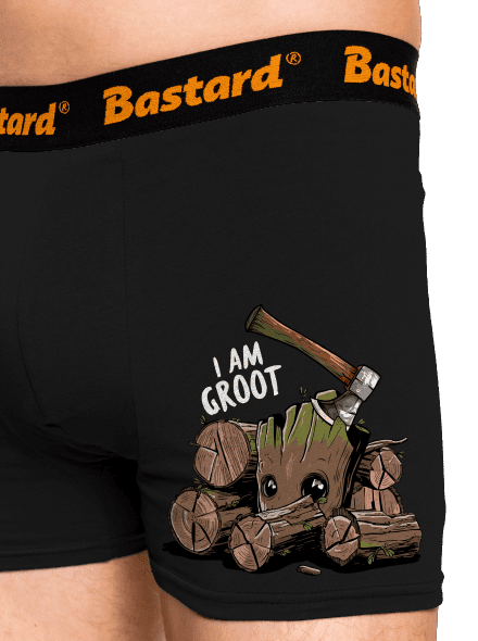 I Am Groot boxerky Black