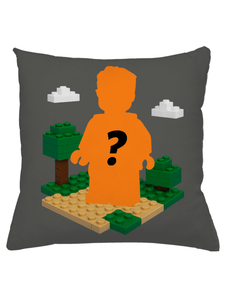 Lego z vlastnej fotky vankúš Gray Pol