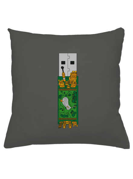 USB city vankúš Gray Pol