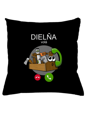 Dielňa volá vankúš Black