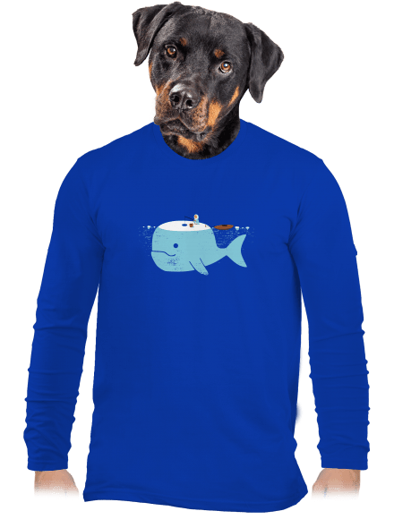 Rybárčenie pánske dlhý rukáv Royal Blue