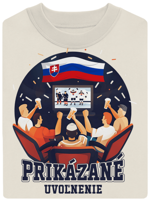 Prikázané uvoľnenie unisex mikina bez kapucne Off White