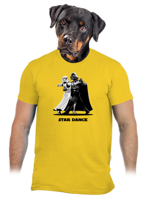 Star dance pánske tričko Gold